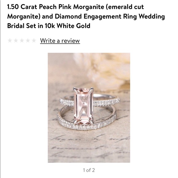 Jewelry - Morganite and diamond ring
